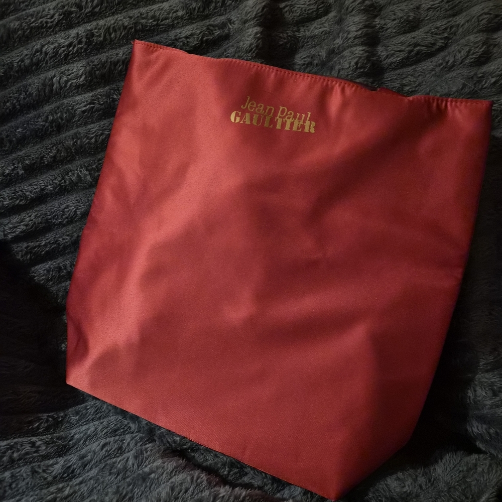 Jean Paul Gaultier x SeaTrees Red Recycled Satin Tote Bag - Eco-Friendly